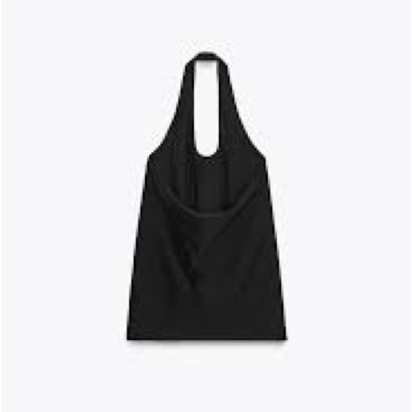 NWT • Black Halter Crop Top RW3 - Picture 2 of 3